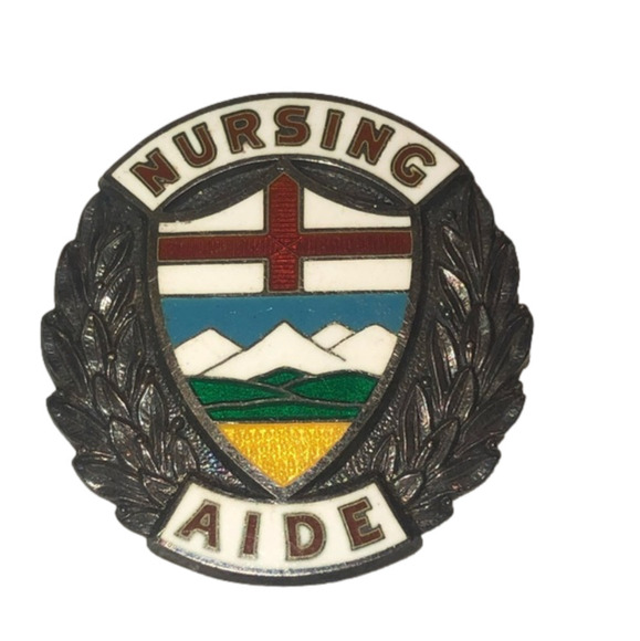 VTG Birks Sterling Silver Nursing Aide Alberta Pin Brooch 1909 Antique 1.2” - Picture 1 of 3